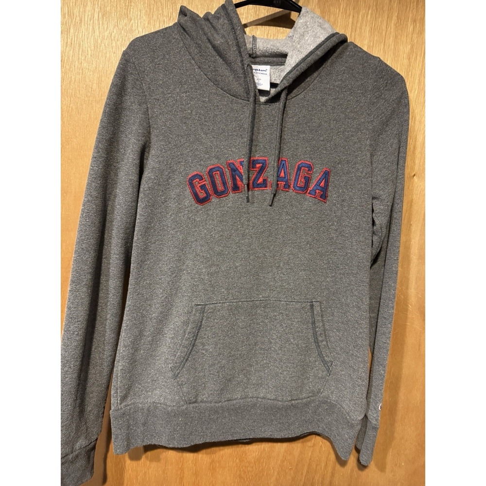 Champion Gonzaga Medium Gray Hoodie Women's